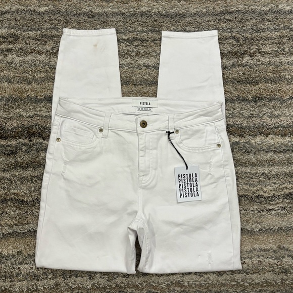 Pistola Mid Rise Ankle Skinny Jeans Sz 29 NWT | Pistola White Skinny Jeans NEW * - Picture 1 of 13